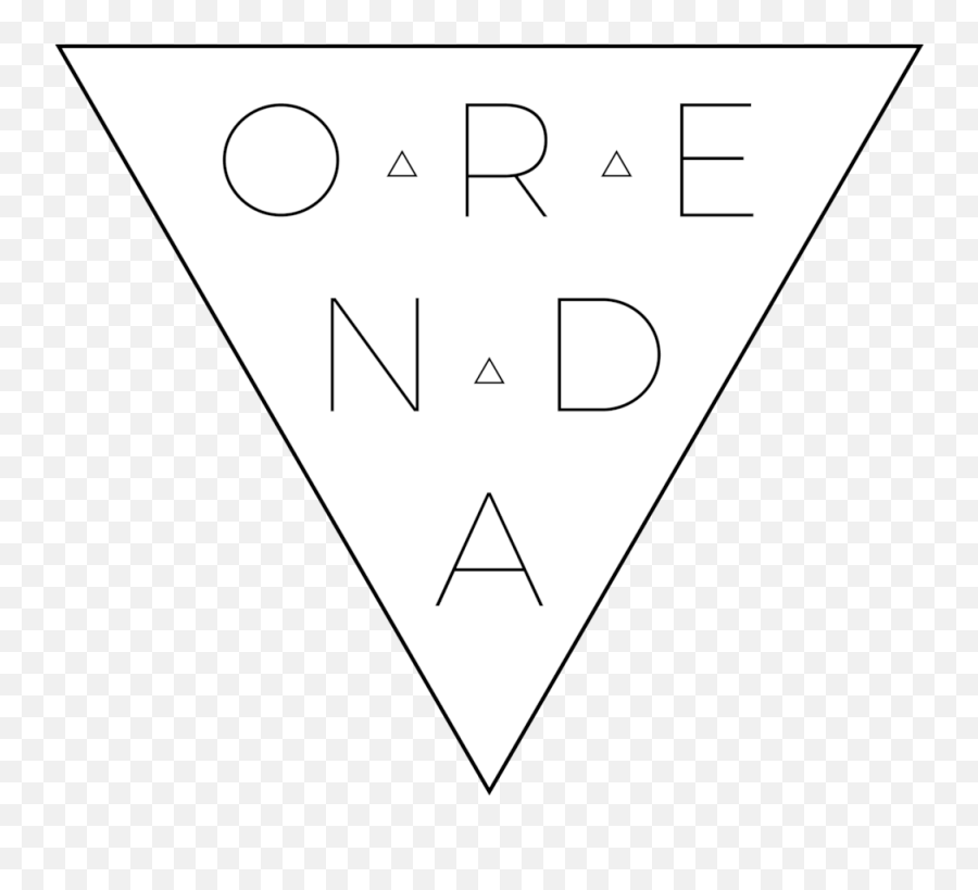 Download Orenda Logo Inside White Triangle Png Image With No - Dot,White Triangle Transparent Background