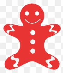 Gingerbread Man Flat Icon Red 07 - Transparent PNG u0026 SVG Red Man Cartoon