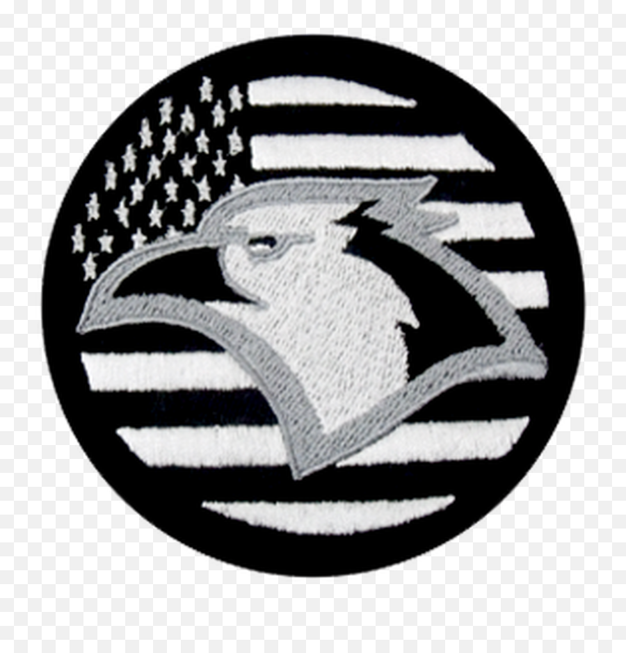 Blackwhite American Flag - Eagle Embroidered Patch Png,American Flag Eagle Png