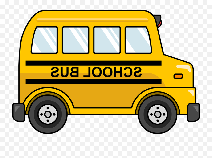 Free Cute Cartoon School Bus Clip Art - School Bus Clipart Transparent Png,School Bus Transparent