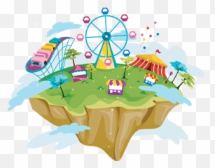 Png Theme Park Transparent Parkpng Images Pluspng - Amusement Park Clip Art,Fun Png