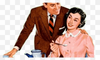 1960s Fashion Music Hair Homes - Vintage Couple Png Transparent