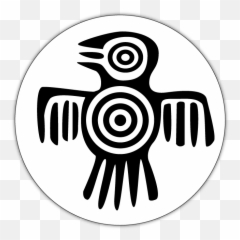 Bird Symbol Example Of Mystical Civilisation Signs - Native Aztec Drawing png