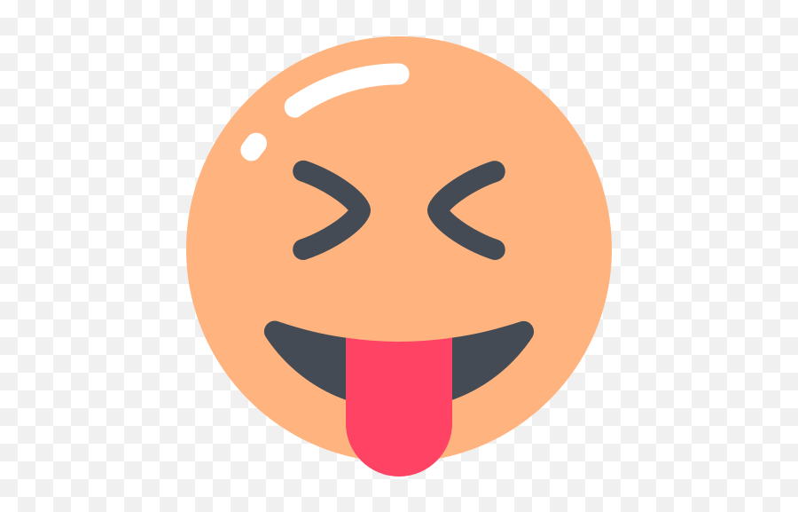 Squinting Face With Tongue Icon In Pastel Style Png Flat