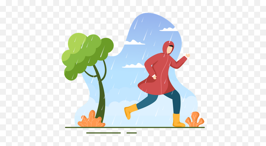 Raincoat Icon - Download In Colored Outline Style Png,Jacket With Acorn Icon On Jacket