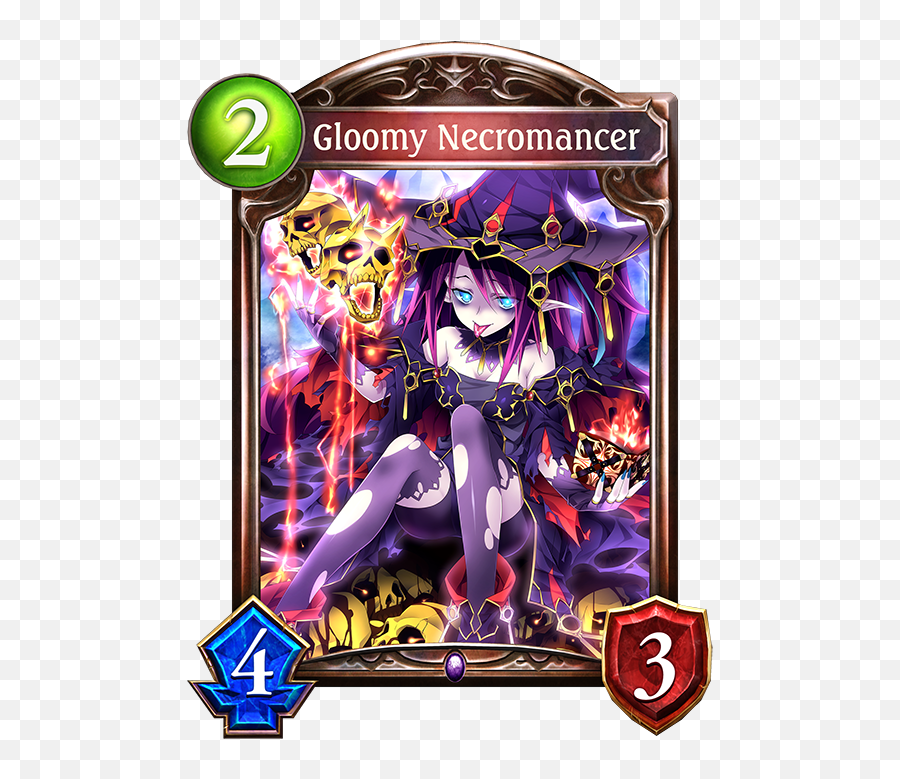 Unevolved Gloomy Necromancer Evolved - Shadowverse Neun Png,Fenrir Png