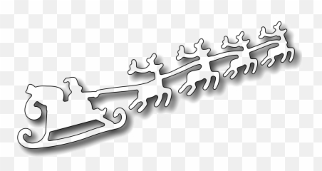 Santa Sleigh Png High - Santas Cut Out