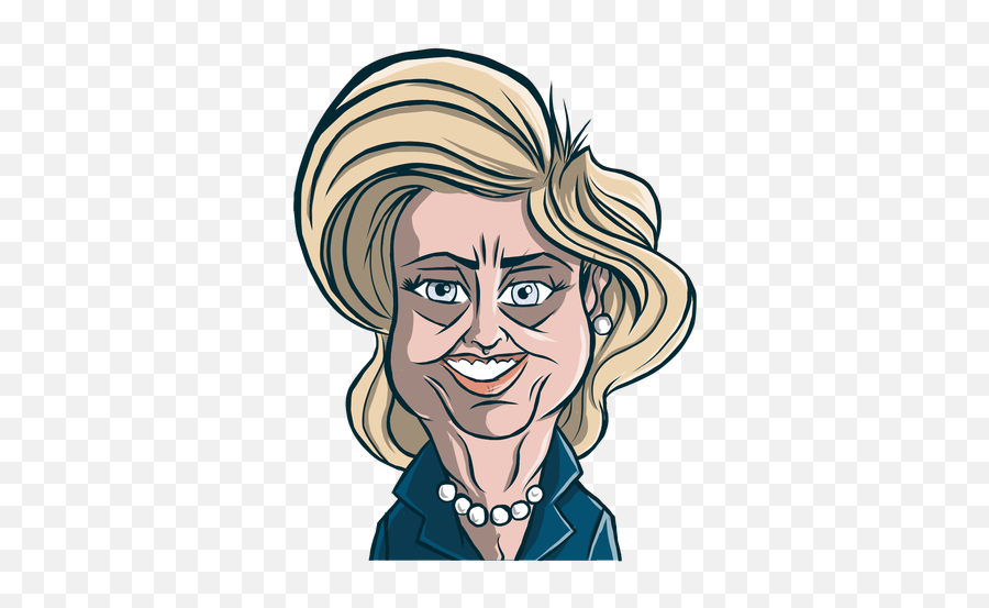 Esboço De Corte Cabelo Mulher Hillary Clinton - Baixar Illustration Png,Hillary Clinton Transparent Background