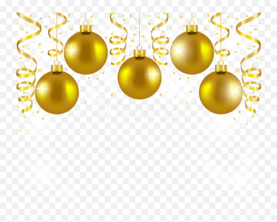Gold Christmas Ornament Png - Christmas Gold Decorations Png,Christmas Ornament Png