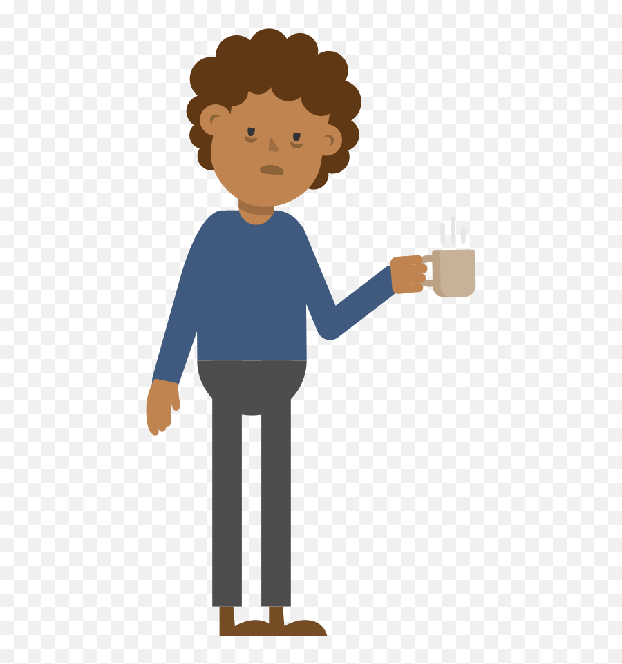 Man Vector Png - Drinking Coffee Vector Png,Drinking Png