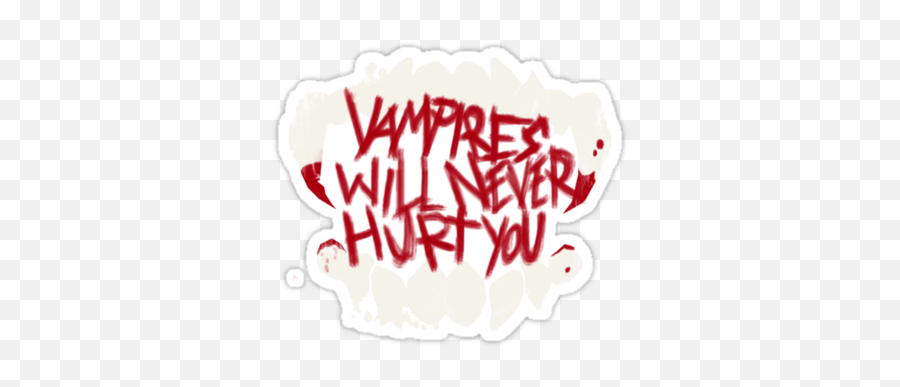 Mcr Vampires Will Never Hurt You Teeth Logo By House - Of Calligraphy Png,Vampire Logo