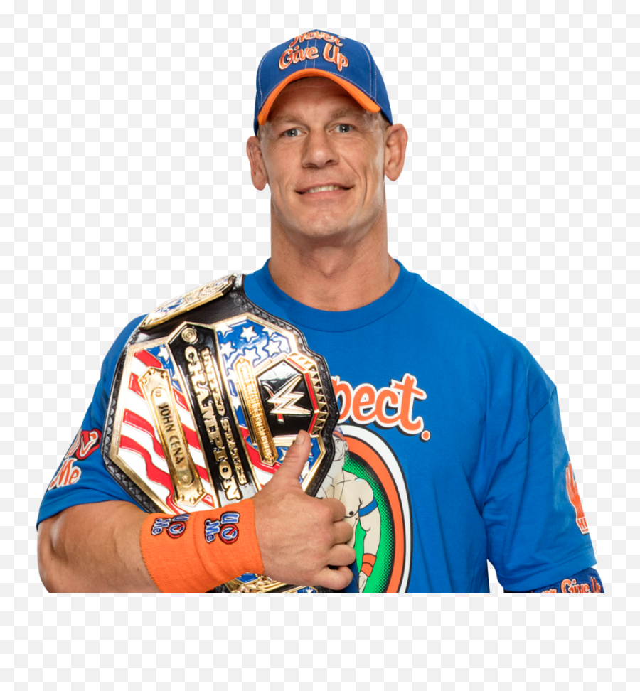 Popular And Trending John Cena Stickers - John Cena With Wwe Championship Belt Png,John Cena Transparent Background