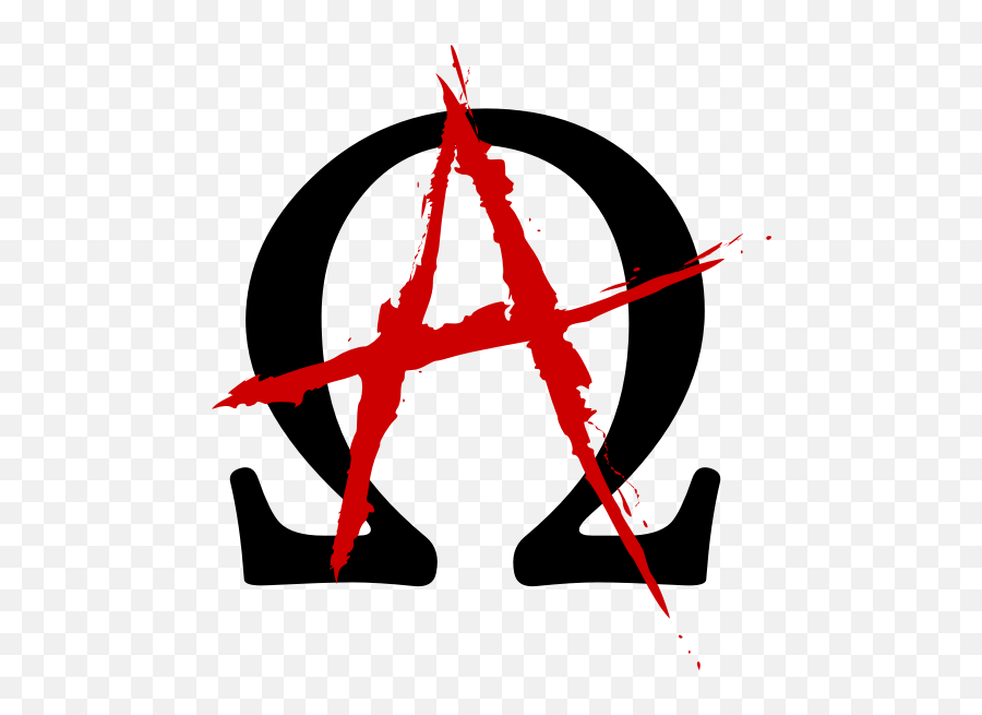 Symbol Of Christian Anarchism - Symbol Alpha And Omega Png,Anarchy Logo
