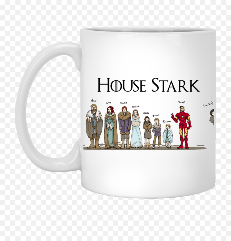 Tony Stark Game Of Thrones House - Iron Man Coffee Mug Png,House Stark Png