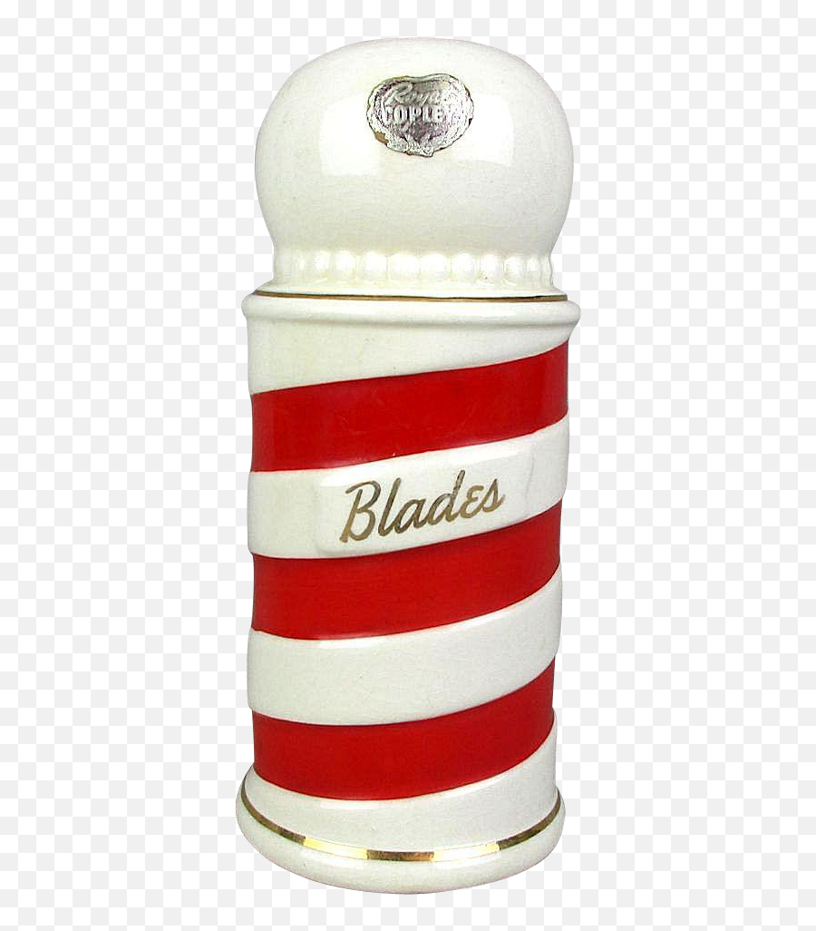Shaped Like A Red And White Barber Pole - Bottle Png,Barber Pole Png