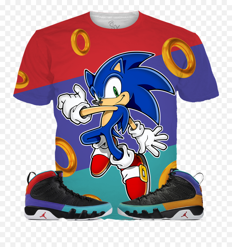 Sonic Rings All Over Tee - Ninjala Png,Sonic Rings Png