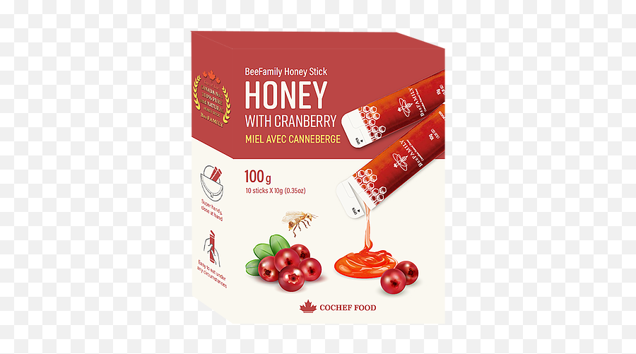 Cranberry Honey Stick Cochef Food Inc - Convenience Food Png,Cranberry Png