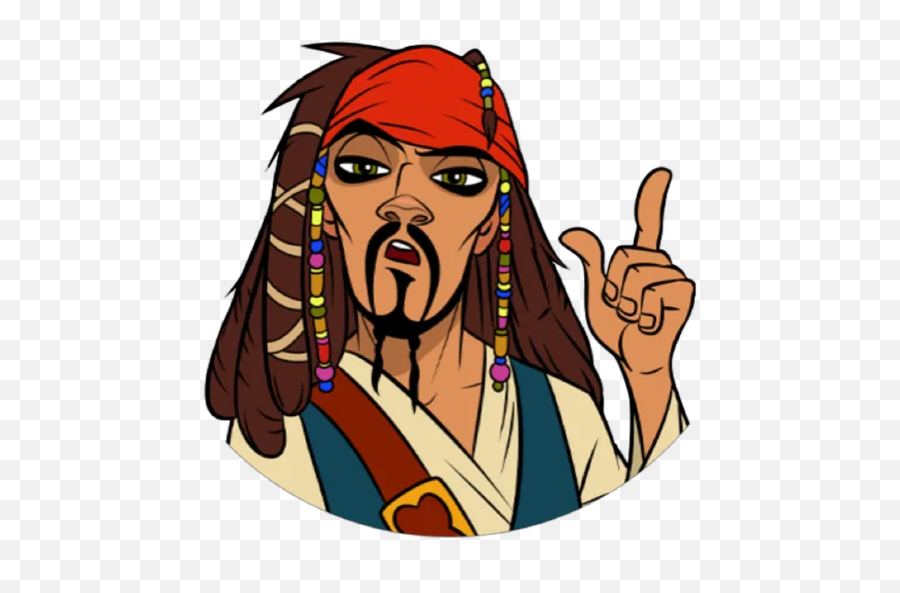 Jack Sparrow Stickers For Whatsapp - Illustration Png,Jack Sparrow Png