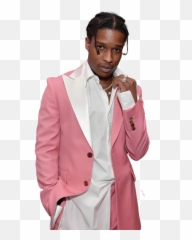 Rapper Png Panosundaki Pin - Asap Rocky Pink Tuxedo,Asap Rocky Png