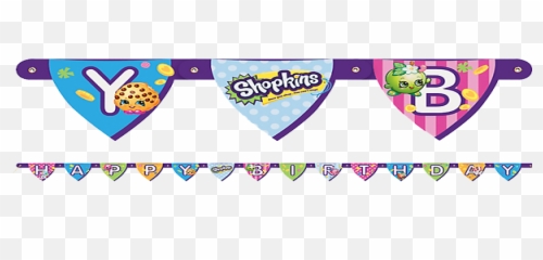 Shopkins Happy Birthday Banner - Printable png