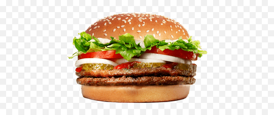Double Whopper Burger - Burger King Double Whopper Png,Whopper Png
