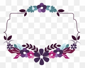 Blue Box Flower Title Free Download Png - Design