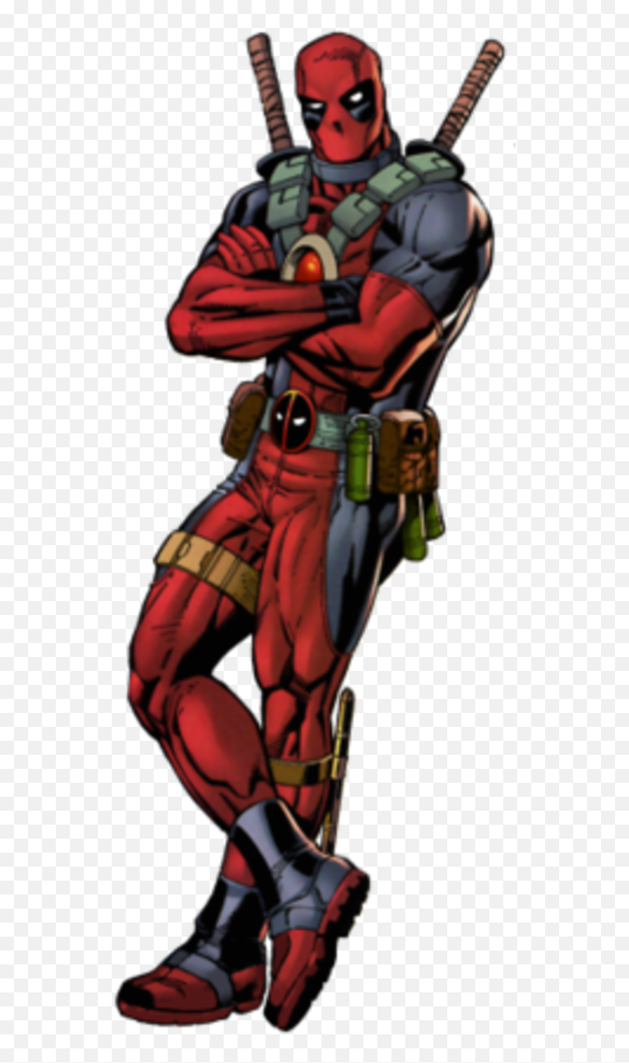 Deadpool Leaning Wade Wilson Know Your Meme - Deadpool Comic Transparent Png,Deadpool Transparent