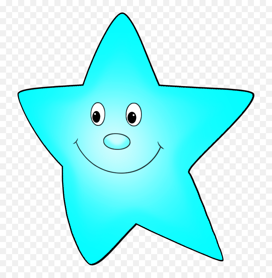 Star Clipart - Blue Cute Star Clipart Png,Star Light Png