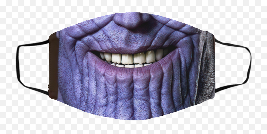 Thanos Smile Marvel Halloween Face Mask Png
