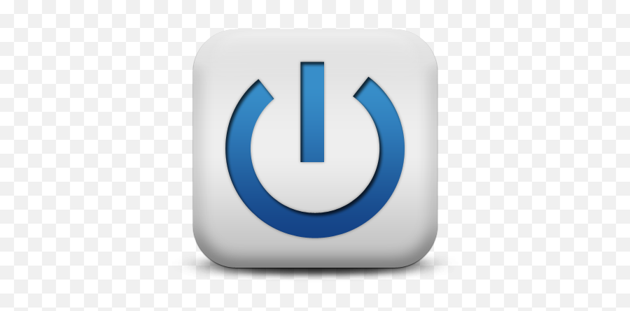 Blue Power Button Symbol Icon Png - Blue Power Sign Png,Power Button Logo