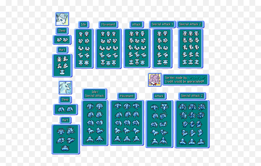 Custom Edited - Pokémon Generation 1 Customs 037 Vulpix Aloha Vulpix Sprite Pmd Png,Vulpix Transparent