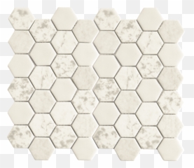 Download Hd Hexagon Glass Tile White - Tile Png,White Hexagon Png