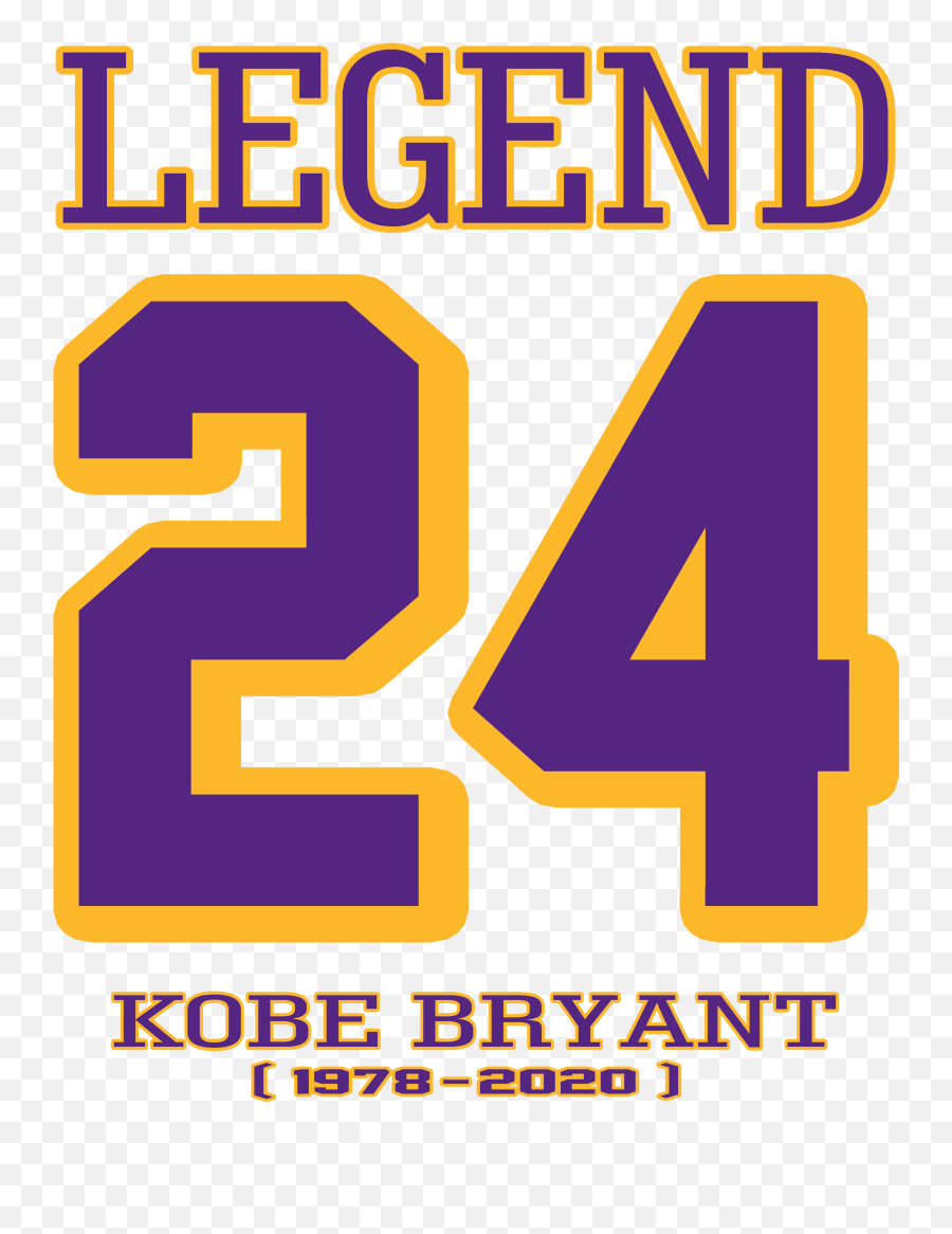 Rip Kobe Bryant Tshirt - Number Kobe 24 Png,Kobe Logo Png