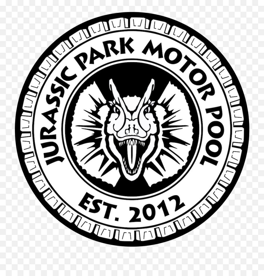 Press - Automotive Decal Png,Jurassic Park Logo Black And White