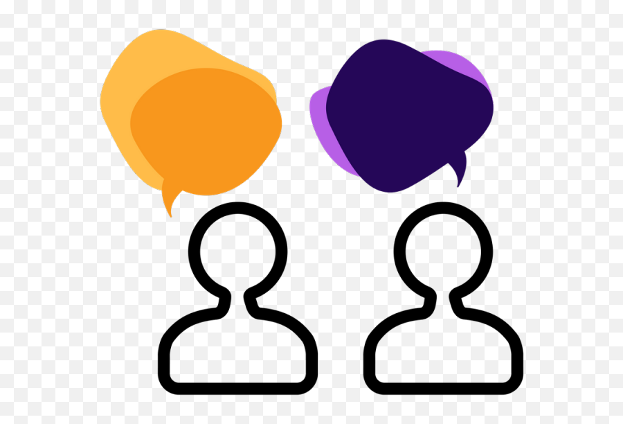 Downloa - Transparent Background Conversation Clipart Png,Two People Talking Icon