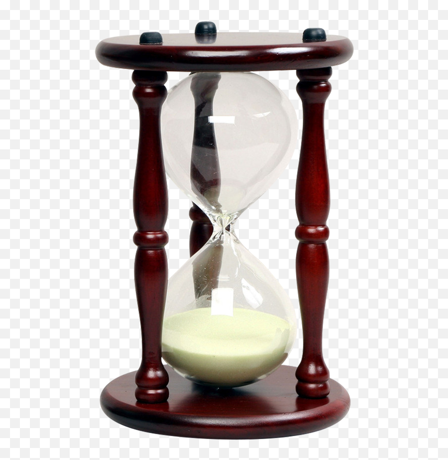 Classic Hourglass Sand Timer - Cherry 30 Minute Hourglass Hourglass Png,Hourglass Transparent Background