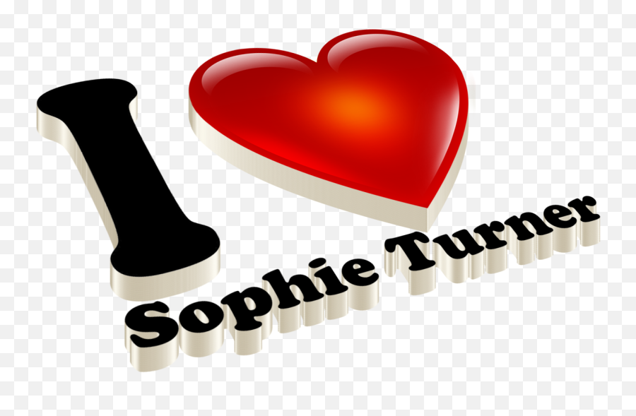 Sophie Turner Heart Name Transparent Png