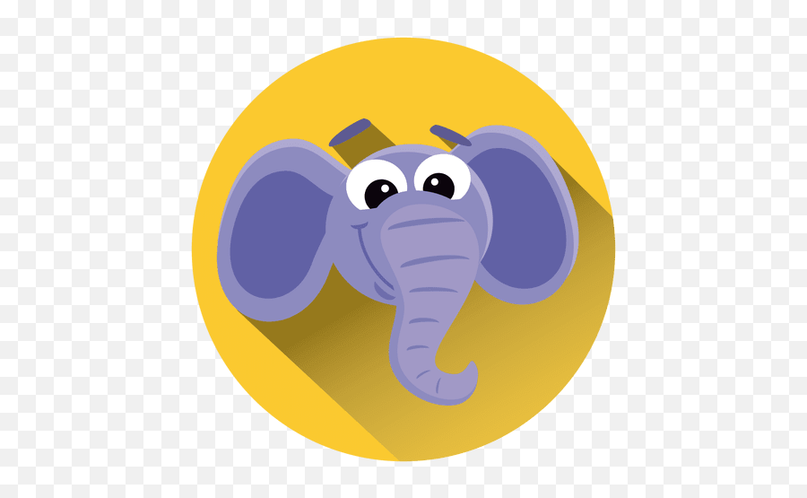 Elephant Icons In Svg Png Ai To Download - Dibujos Animados En Circulos,Elephant Icon Png