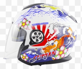 Sm519 - OPEN FACE Motorcycle Helmet png