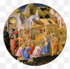 Nativity U2014 Themes In Art Obelisk History - Fra Angelico Adoration Of Magi png
