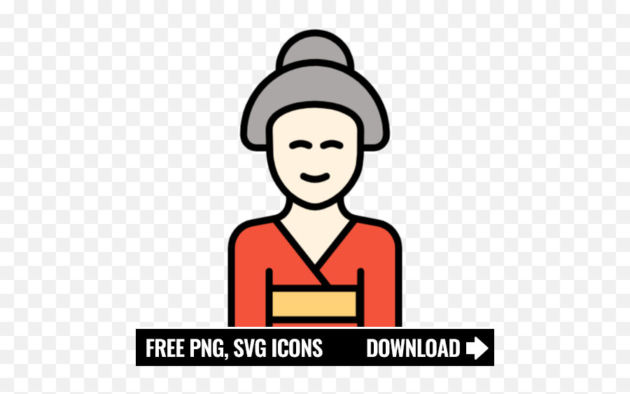 Free Japanese Woman Icon Symbol Png Svg Download - Invoice Icon Png,Happy Woman Icon