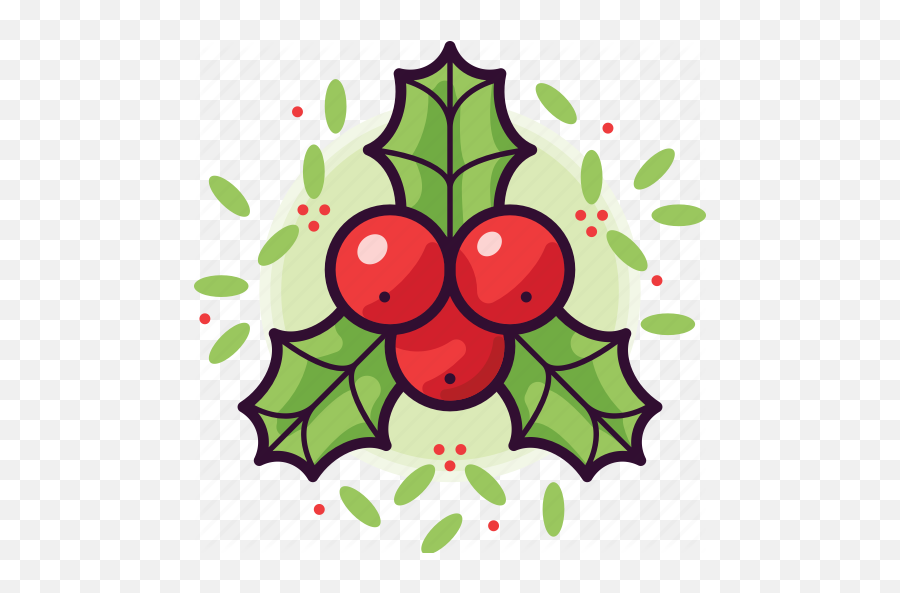 Berry Christmas Holly Leaf Nature - Christmas Holly Cartoon Png,Christmas Holly Png