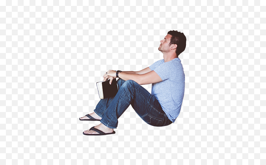 Man Sitting With Book Leaning Against Wall - Immediate Entourage Architecture People Sitting Png,Wall Png
