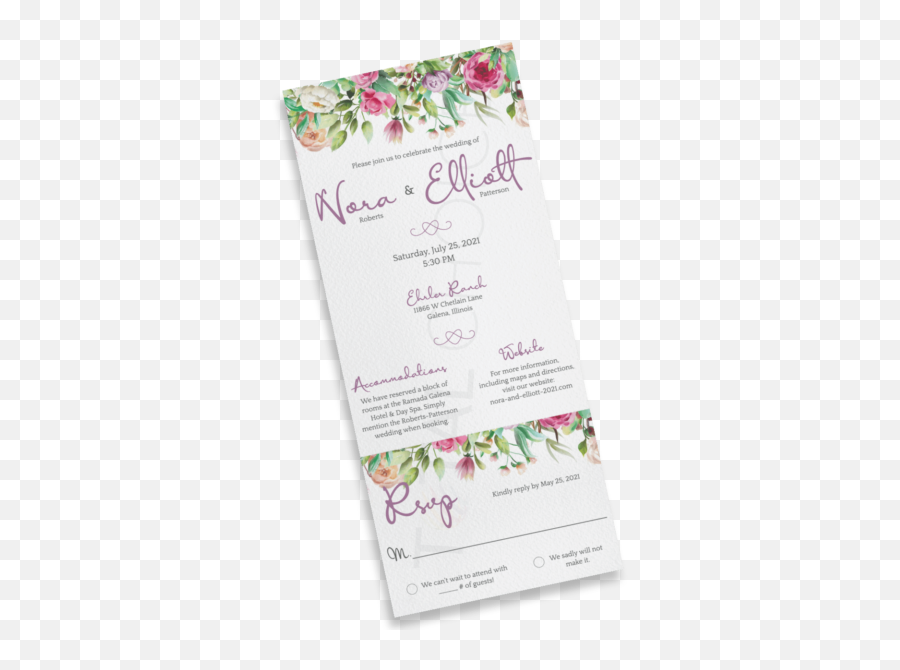 Peony Bliss All - Inone Invitation Total Choice Weddings Wedding Invitation Png,Pink Hotel Icon