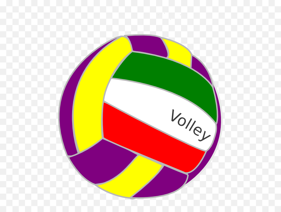 Download How To Set Use Colorful Volleyball Clipart Png - Colored Volleyball Clipart,Volleyball Clipart Png