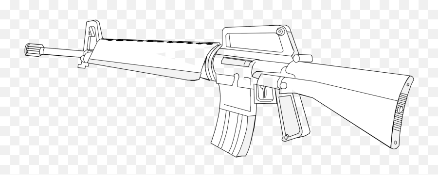 Line Artanglemachine Gun Png Clipart - Royalty Free Svg Png,Machine Gun Png