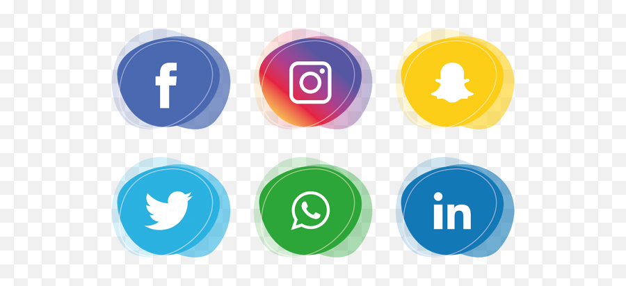 Facebook Twitter Instagram Icons Png - Social Media Logo Png,Social Media Icons Transparent Background