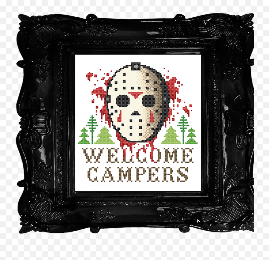 Cross Stitch Pattern - Horror Cross Stitch Patterns Png,Friday The 13th Png