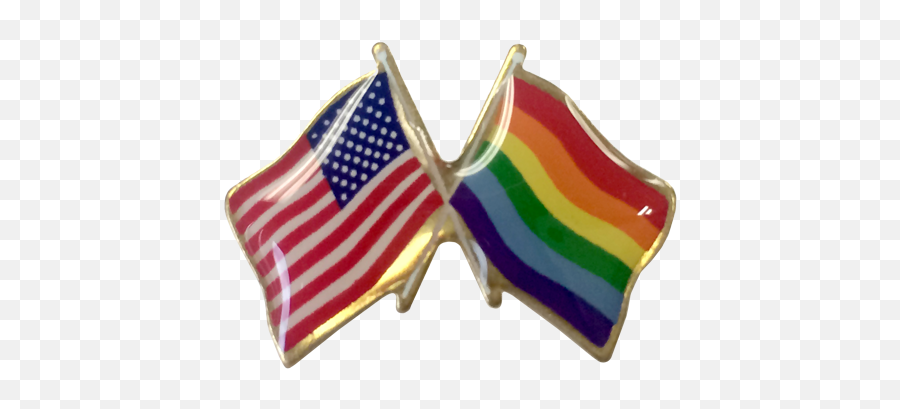 Pride Lapel Pin Waving Flag W - Gay Pride Lapel Pin Png,Gay Pride Flag Png