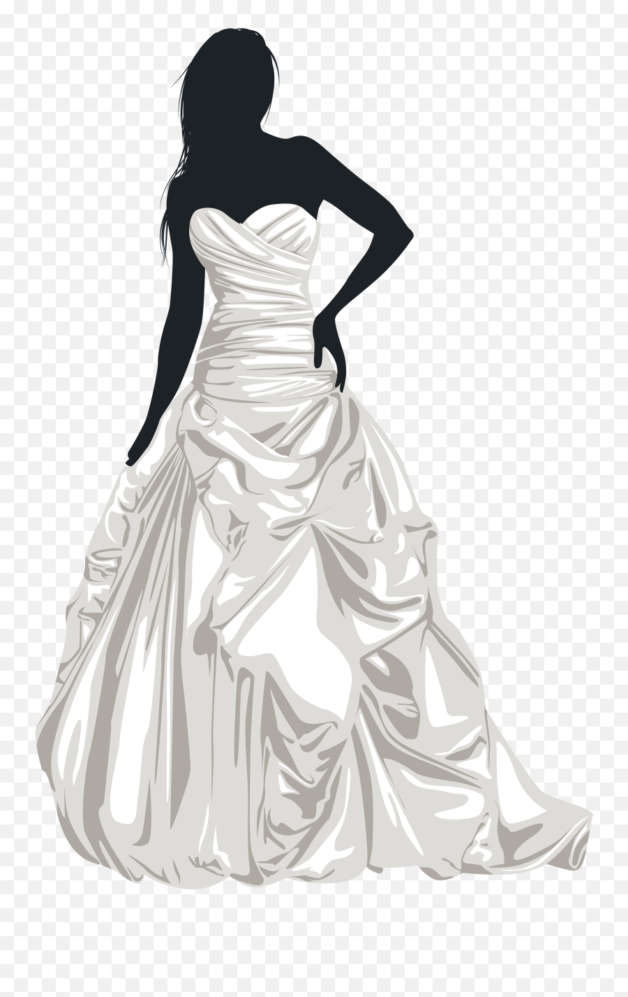 Bride Clipart Transparent - Wedding Dress Wedding Clip Art Png,Wedding Clipart Transparent Background